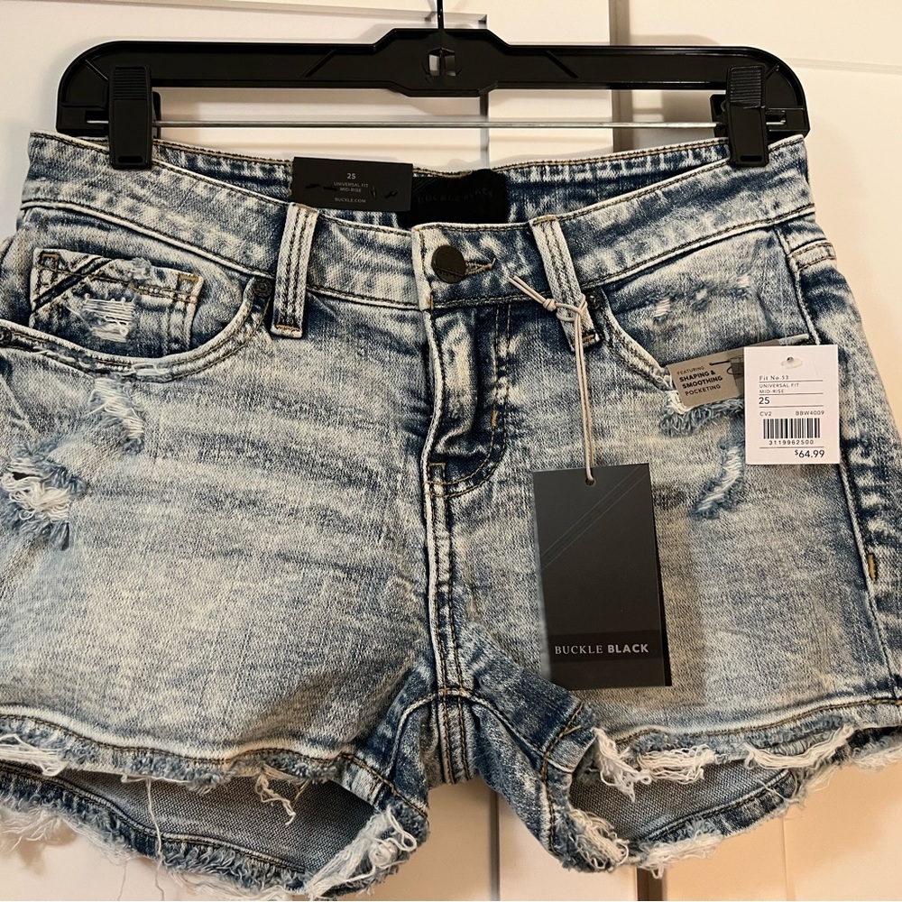 Buckle Black Shorts